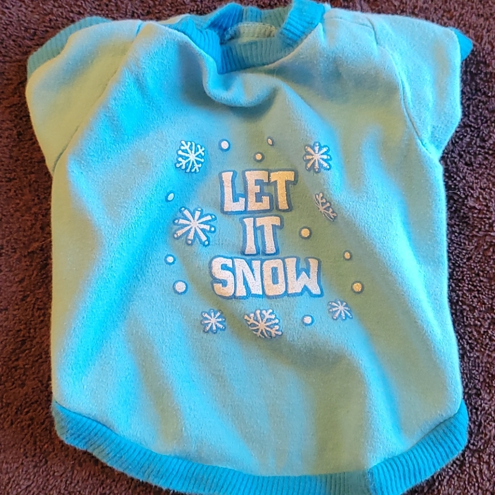 Let It Snow XS-S Dog Shirt